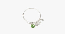 Load image into Gallery viewer, August Birthstone Charm Bangle - FREE SHIP DEALS