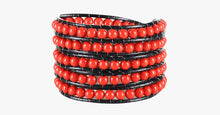 Load image into Gallery viewer, Royal Red Wrap Bracelet