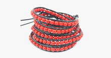 Load image into Gallery viewer, Royal Red Wrap Bracelet