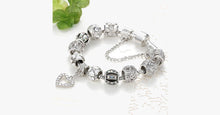 Load image into Gallery viewer, Silver Heart Charm Bracelet