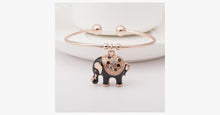 Load image into Gallery viewer, Elegant Rose Gold Elephant Charm Bangle - FREE SHIP DEALS