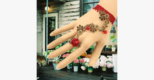 Load image into Gallery viewer, Red Vine Ring-to-Wrist Bracelet