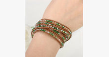 Load image into Gallery viewer, August Peridot Wrap Bracelet - FREE SHIP DEALS