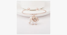 Load image into Gallery viewer, Elegant Rose Gold Elephant Charm Bangle - FREE SHIP DEALS