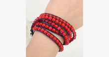 Load image into Gallery viewer, Royal Red Wrap Bracelet