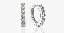 Load image into Gallery viewer, Silver Hoop Earrings