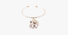 Load image into Gallery viewer, Elegant Rose Gold Elephant Charm Bangle - FREE SHIP DEALS