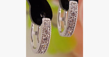 Load image into Gallery viewer, Silver Hoop Earrings