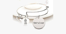 Load image into Gallery viewer, Survivor Charm Bangle