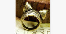 Load image into Gallery viewer, Vintage Kitty Love Ring - FREE SHIP DEALS