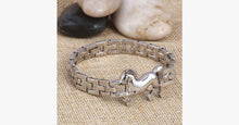 Load image into Gallery viewer, Punk Horse Stainless Steel Charm Bracelet - FREE SHIP DEALS