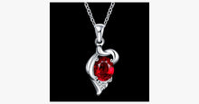 Load image into Gallery viewer, Elegant Ruby Crystal Necklace - FREE SHIP DEALS