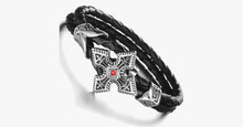 Load image into Gallery viewer, Ruby Cross Men's Bracelet