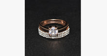 Load image into Gallery viewer, Austrian Crystal Double Band Ring - FREE SHIP DEALS
