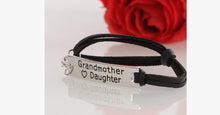 Load image into Gallery viewer, Grandmother Love Daughter Leather Strap Bracelet - FREE SHIP DEALS