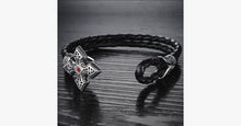 Load image into Gallery viewer, Ruby Cross Men's Bracelet