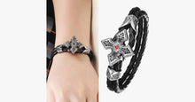Load image into Gallery viewer, Ruby Cross Men's Bracelet