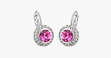 Load image into Gallery viewer, Austrian Crystal Round Dangle Drop Earrings - FREE SHIP DEALS