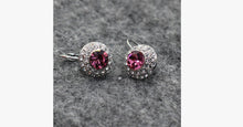 Load image into Gallery viewer, Austrian Crystal Round Dangle Drop Earrings - FREE SHIP DEALS