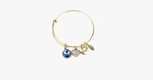 Load image into Gallery viewer, December Birthstone Charm Bangle - FREE SHIP DEALS
