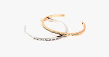 Load image into Gallery viewer, What If I Fall ? What If You Fall ? Cuff Bangle - FREE SHIP DEALS