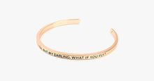 Load image into Gallery viewer, What If I Fall ? What If You Fall ? Cuff Bangle - FREE SHIP DEALS