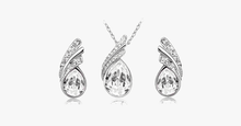 Load image into Gallery viewer, Angel Tear Drop Austrian Crystal Pendant &amp; Earring Set - FREE SHIP DEALS