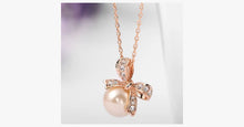 Load image into Gallery viewer, Bow Pearl Necklace - FREE SHIP DEALS