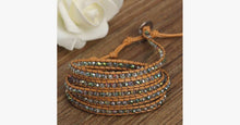 Load image into Gallery viewer, Green Crystal Wrap Bracelet - FREE SHIP DEALS