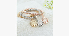 Load image into Gallery viewer, Austrian Rhinestones Tree of Life Charm Mesh Bracelet - FREE SHIP DEALS