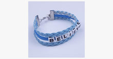 Load image into Gallery viewer, Braided Leather Believe Bracelet - FREE SHIP DEALS