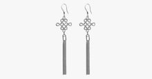 Load image into Gallery viewer, Classic Silver Tassel Earrings - FREE SHIP DEALS
