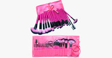 Load image into Gallery viewer, Hot Pink 24 Piece Make Up Brush Set - FREE SHIP DEALS