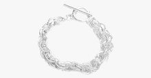Load image into Gallery viewer, Plated circle bracelet-silver