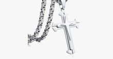 Load image into Gallery viewer, Men's Stainless Steel 3 Layer Cross Pendant
