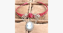 Load image into Gallery viewer, Red Lace Choker Necklace