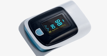 Load image into Gallery viewer, Advanced Finger Tip Pulse Oximeter with Neck and Wrist Cord - FREE SHIP DEALS
