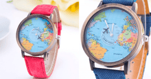 Load image into Gallery viewer, Unisex Watch Unique Design World Map Quartz Watch - FREE SHIP DEALS