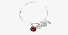 Load image into Gallery viewer, January Birthstone Charm Bangle - FREE SHIP DEALS