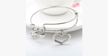 Load image into Gallery viewer, Mother Daughter Charm Bangle Set - FREE SHIP DEALS