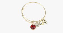 Load image into Gallery viewer, July Birthstone Charm Bangle - FREE SHIP DEALS