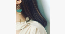 Load image into Gallery viewer, Green Wood Earrings - FREE SHIP DEALS