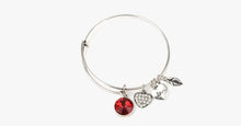 Load image into Gallery viewer, July Birthstone Charm Bangle - FREE SHIP DEALS