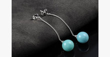 Load image into Gallery viewer, Turquoise Ball Drop Earrings - FREE SHIP DEALS