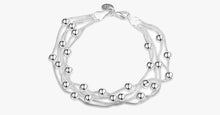 Load image into Gallery viewer, Silver Sweet Pea Beaded Bracelet - FREE SHIP DEALS