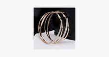 Load image into Gallery viewer, Double Band Stardust Hoop Earrings - FREE SHIP DEALS