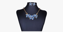 Load image into Gallery viewer, Enamel Flower Statement Necklace Set - FREE SHIP DEALS