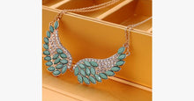 Load image into Gallery viewer, Turquoise Beads Angel Wing Statement Necklace - FREE SHIP DEALS