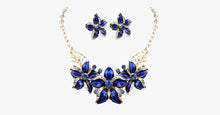 Load image into Gallery viewer, Enamel Flower Statement Necklace Set - FREE SHIP DEALS