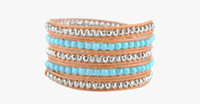 Load image into Gallery viewer, Turquoise Hex Wrap Bracelet - FREE SHIP DEALS